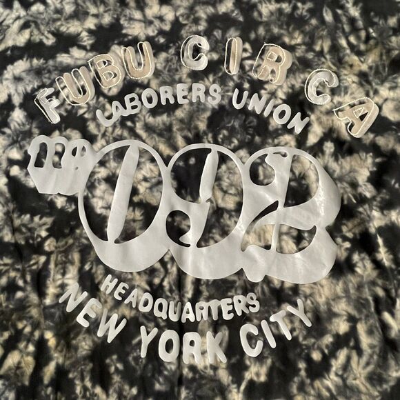 FUBU Shirt Circa Laborers Union 092 NYC Spellout Streetwear Vintage Mens 3XL - Picture 11 of 15